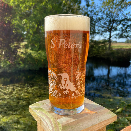St. Peter's New Branded Pint Glass